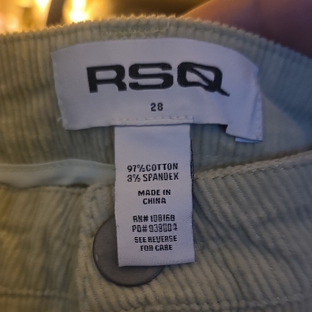 RSQ Sage Corduroy Trousers